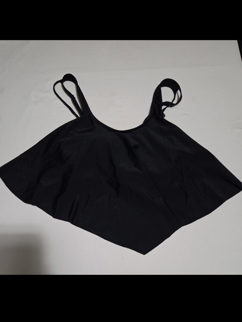 Chic Women's medium black 2 piece bathing suit top #21